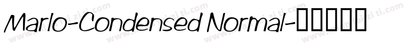 Marlo-Condensed Normal字体转换